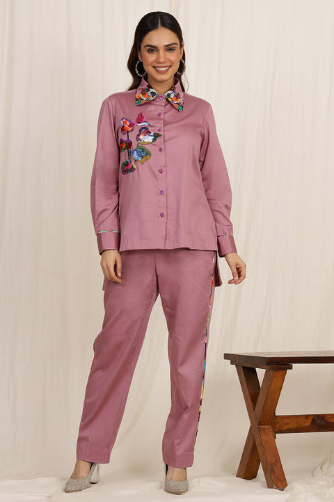 THE MINIMALIST EMBROIDERED CO-ORD SET