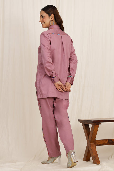 THE MINIMALIST EMBROIDERED CO-ORD SET