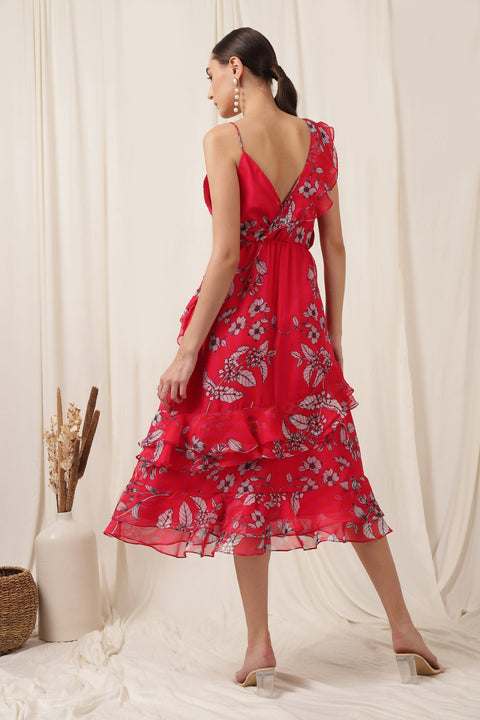 FRILL DRESS MAGNIFICIENT PINK