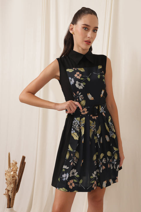 THE KIKI DRESS WITH PRINTED BELT