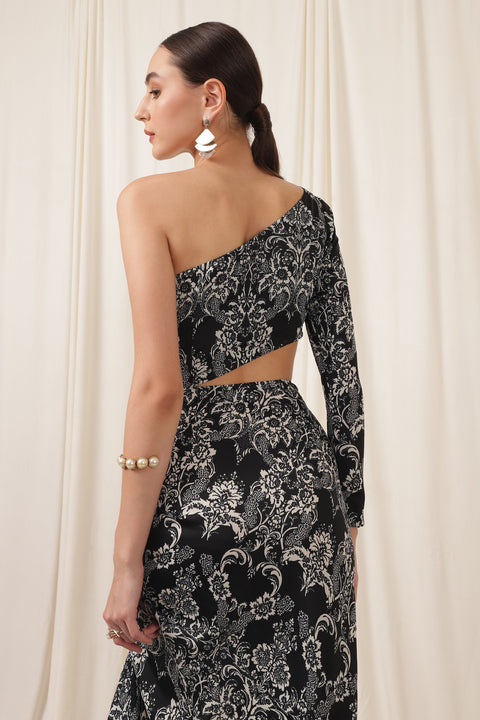 HOUSE OF MAKSIM SIGNATURE DRAPE GOWN