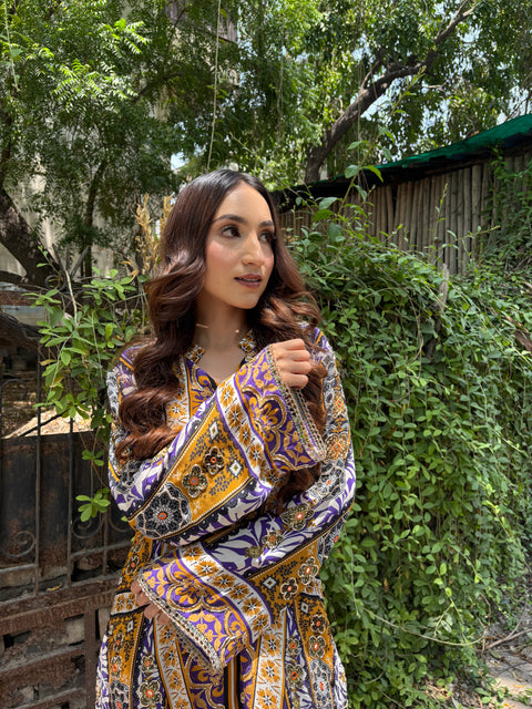 ESSENTIALLY FESTIVE SET WITH EMBROIDERED SHIRT & PANTS